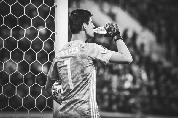 Saint Petersburg Russie Novembre 2019 Thibaut Courtois Lors Match Qualification — Photo