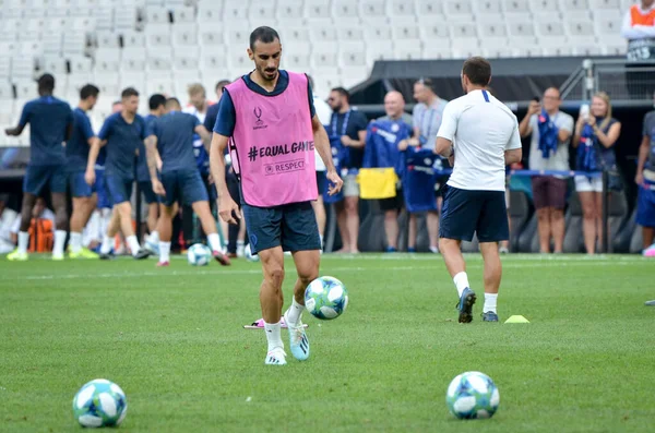 Istanbul Turkije Augustus 2019 Chelsea Voetballers Trainingssessie Voor Uefa Super — Stockfoto