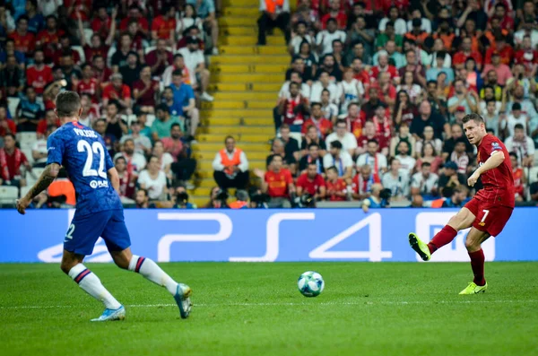 Istanbul Turkey August 2019 James Milner Uefa Super Cup Finals — Stok fotoğraf