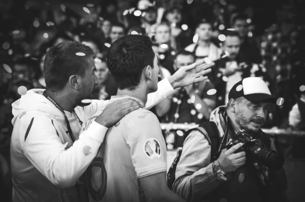 Kyiv Ukraine October 2019 Taras Stepanenko Celebrates Victory Portugal First — Stock Photo, Image