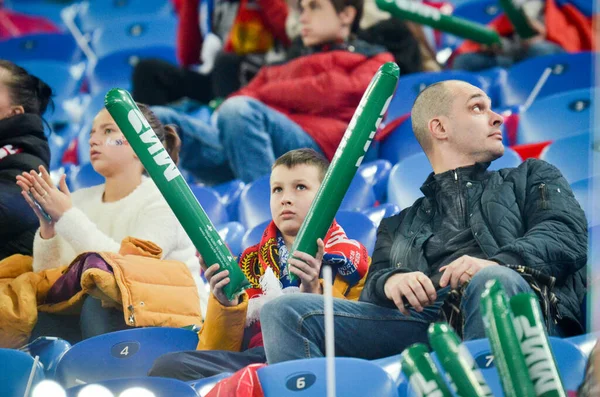 Saint Petersburg Russia November 2019 Football Fans Support Team Uefa — Zdjęcie stockowe