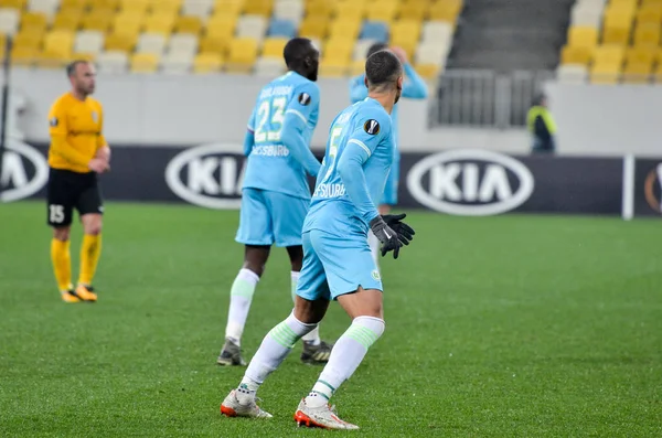 Lviv Ukraine Novembro 2019 Jogador Jeffrey Bruma Durante Jogo Uefa — Fotografia de Stock