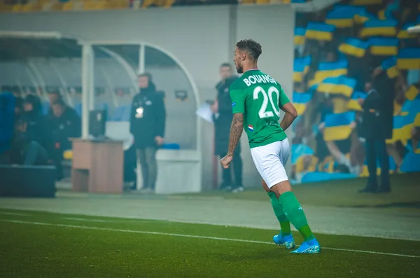 Lviv Ucrania Noviembre 2019 Jugador Denis Bouanga Durante Partido Uefa —  Fotos de Stock