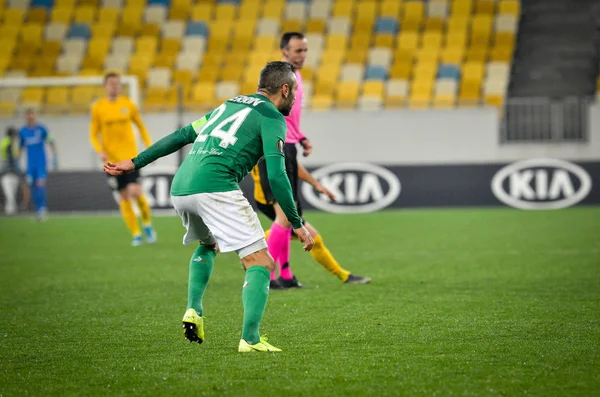 Lviv Ukraine November 2019 Loic Perrin Player Uefa Europa League — Stock Fotó