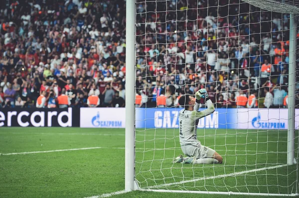 Istambul Turquia Agosto 2019 Kepa Arrizabalaga Durante Partida Das Finais — Fotografia de Stock
