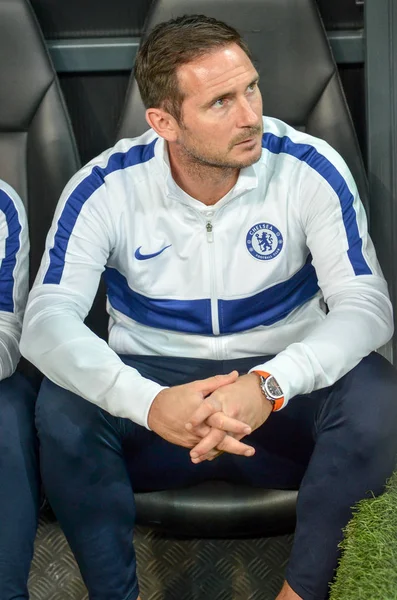 Istanbul Turkey August 2019 Coach Frank Lampard Referee Uefa Super — 스톡 사진