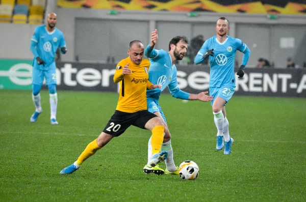 Lviv Ucrania Noviembre 2019 Jugador Admir Mehmedi Durante Partido Uefa — Foto de Stock