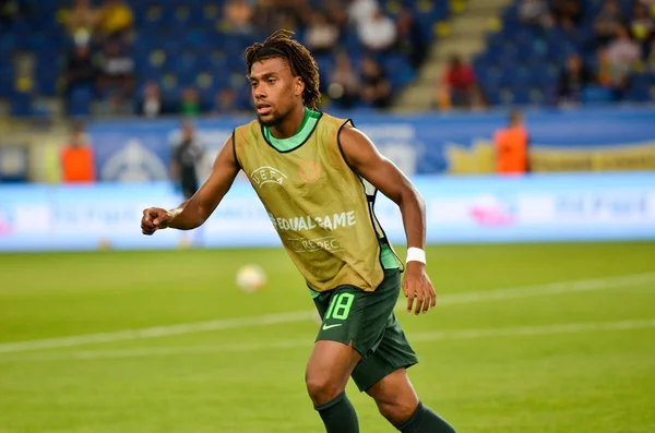 Dnipro Ucrania Septiembre 2019 Alex Iwobi Jugador Durante Partido Amistoso — Foto de Stock