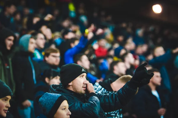 Lviv Ukraine November 2019 Football Fans Ultras Support Team Uefa — стокове фото
