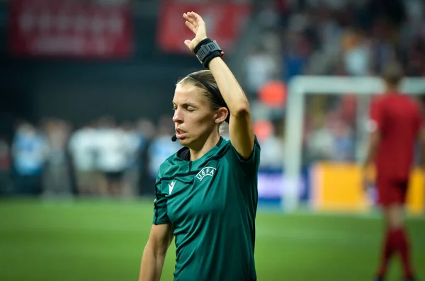 Istanbul Turkey August 2019 Women Referees Panel Led Judge Stephanie — стокове фото