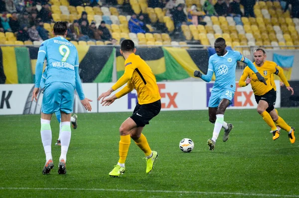 Lviv Ucraina Novembre 2019 Wout Weghorst Durante Partita Uefa Europa — Foto Stock