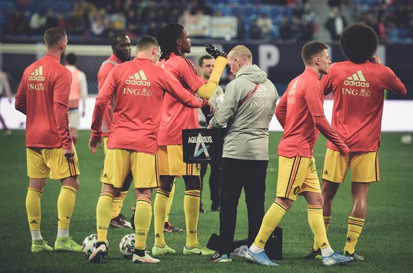 Saint Petersburg Russia November 2019 Belgium National Football Team Training — Stockfoto