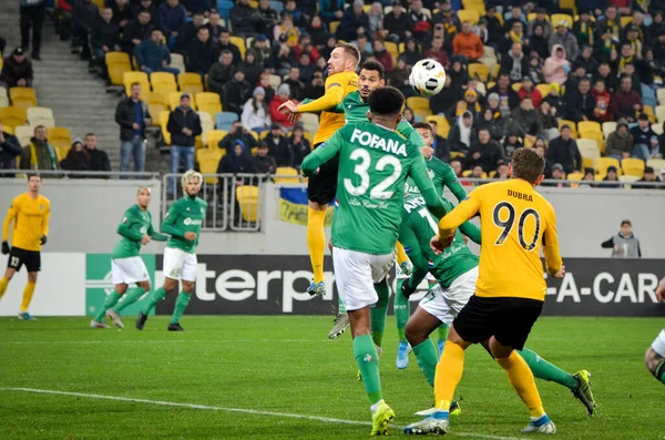 Lviv Ukraine Novembre 2019 Wesley Fofana Lors Match Uefa Europa — Photo