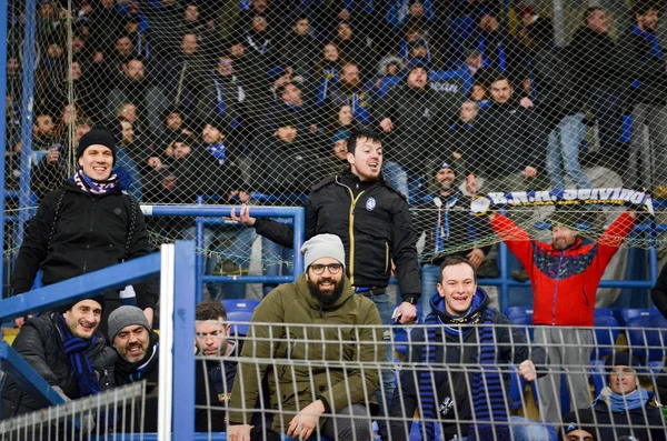 Kharkiv Ukraine December 2019 Atalanta Bergamasca Calcio Fans Ultras Support — Φωτογραφία Αρχείου