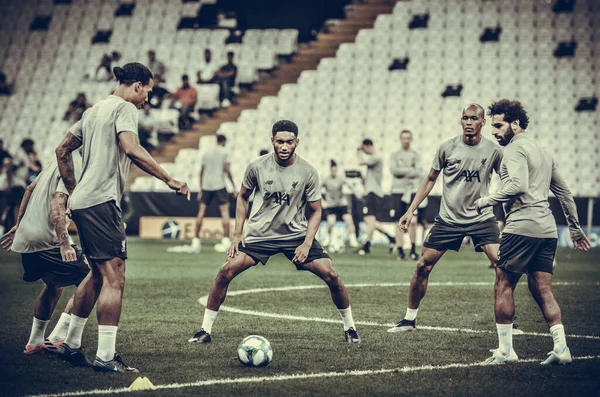 Istambul Turquia Agosto 2019 Sessão Treino Dos Jogadores Futebol Liverpool — Fotografia de Stock