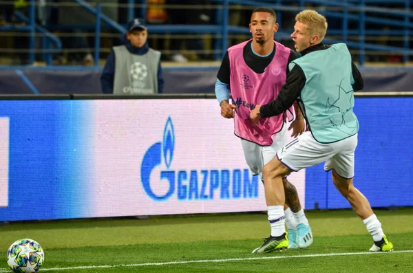 KHARKIV, UKRAINE - September 18, 2019: Oleksandr Zinchenko player during the UEFA Champions League match between Shakhtar Donetsk vs Manchester City (England), Ukraine