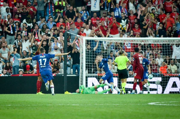 Istanbul Turkey August 2019 Mateo Kovacic Celebrate Goal Scored Uefa — Zdjęcie stockowe