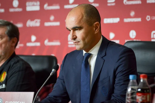 Saint Petersburg Russia November 2019 Coach Roberto Martinez Press Conference — Stock Photo, Image