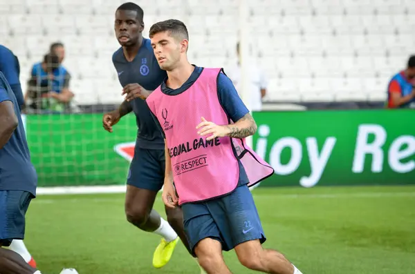 Estambul Turquía Agosto 2019 Sesión Entrenamiento Jugadores Fútbol Christian Pulisic — Foto de Stock