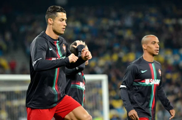 Kyiv Ukrayna Ekim 2019 Cristiano Ronaldo Uefa Euro 2020 Eleme — Stok fotoğraf