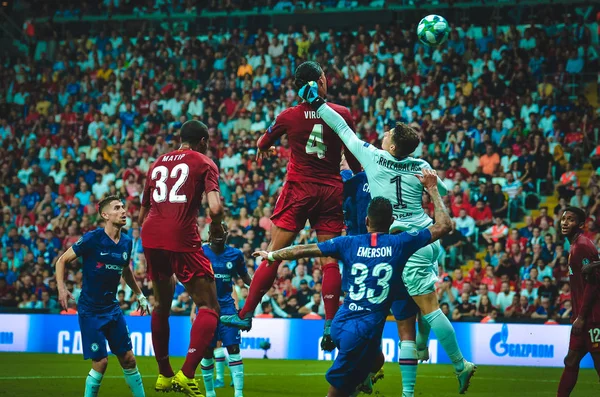 Istanbul Turkije Augustus 2019 Virgil Van Dijk Tijdens Uefa Super — Stockfoto