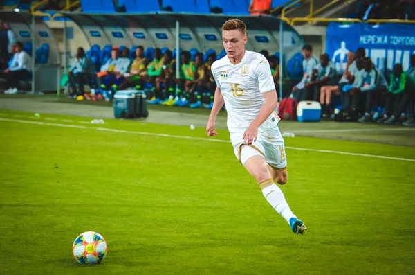 Dnipro Ukraine September 2019 Viktor Tsyhankov Player Friendly Match National — стокове фото