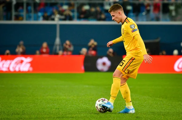 Saint Petersburg Rusia Noviembre 2019 Thorgan Hazard Jugador Durante Partido — Foto de Stock