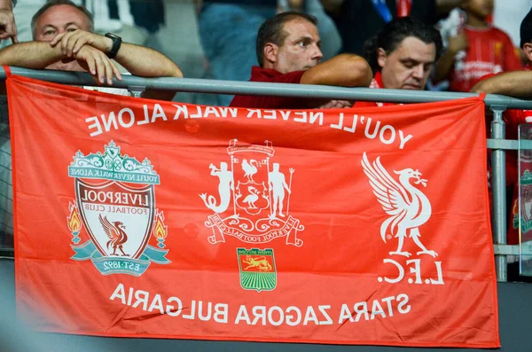 Istanbul Turkey August 2019 Liverpool Football Fans Spectators Uefa Super — Φωτογραφία Αρχείου