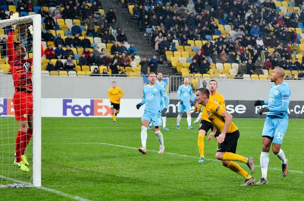 Lviv Ukrajna 2019 November Marcel Tisserand Játékos Uefa Europa League — Stock Fotó