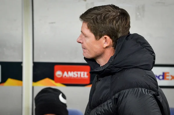 Lviv Oekraïne November 2019 Coach Oliver Glasner Speler Tijdens Uefa — Stockfoto