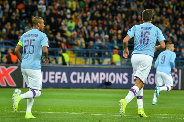 Kharkiv Ukraine September 2019 Rodri Fernandinho Uefa Champions League Match — Stockfoto