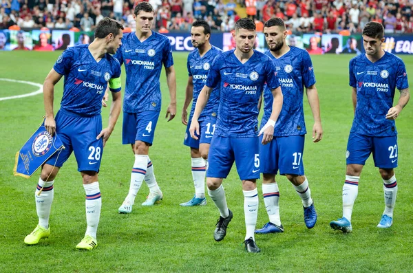 Istanbul Turkey August 2019 Line Chelsea Football Player General Photo — Φωτογραφία Αρχείου