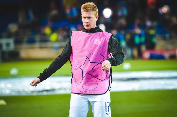 KHARKIV, UKRAINE - September 18, 2019: Kevin De Bruyne during the UEFA Champions League match between Shakhtar Donetsk vs Manchester City (England), Ukraine