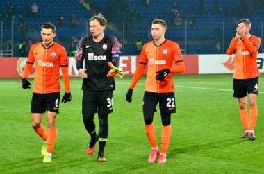 Kharkiv, Ukrayna - 20 Şubat 2020: Shakhtar Avrupa Ligi maçında Shakhtar Donetsk - Sl Benfica (Portekiz), Ukrayna