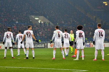 Kharkiv, Ukrayna - 20 Şubat 2020: Shakhtar Donetsk - Sl Benfica (Portekiz), Ukrayna