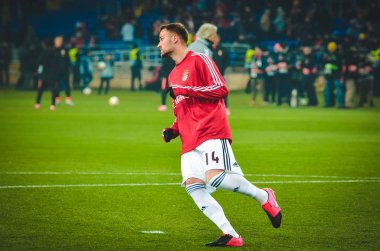 KHARKIV, UKRAINE - Febriary 20, 2020: Haris Seferovic during the UEFA Europe League match between Shakhtar Donetsk vs SL Benfica (Portugal), Ukraine