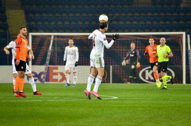 Kharkiv, Ukrayna - 20 Şubat 2020: Uefa Avrupa Ligi karşılaşmasında Ruben Dias oyuncusu Shakhtar Donetsk - Sl Benfica (Portekiz), Ukrayna