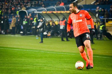 Kharkiv, Ukrayna - 20 Şubat 2020: Shakhtar Donetsk - Sl Benfica (Portekiz), Ukrayna arasındaki Uefa Avrupa Ligi karşılaşmasında İsmail oyuncusu