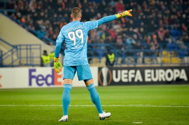 Kharkiv, Ukrayna - 20 Şubat 2020: Uefa Avrupa Ligi maçında Shakhtar Donetsk - Sl Benfica (Portekiz), Ukrayna