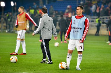 KHARKIV, UKRAINE - Febriary 20, 2020: Chiquinho during the UEFA Europe League match between Shakhtar Donetsk vs SL Benfica (Portugal), Ukraine