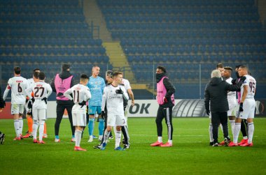 Kharkiv, Ukrayna - 20 Şubat 2020: Shakhtar Donetsk - Sl Benfica (Portekiz), Ukrayna