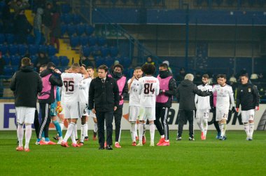 Kharkiv, Ukrayna - 20 Şubat 2020: Shakhtar Donetsk - Sl Benfica (Portekiz), Ukrayna