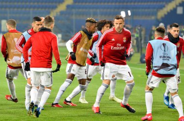 KHARKIV, UKRAINE - Febriary 20, 2020: Haris Seferovic during the UEFA Europe League match between Shakhtar Donetsk vs SL Benfica (Portugal), Ukraine