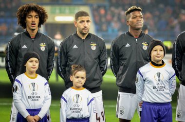 Kharkiv, Ukrayna - 20 Şubat 2020: Shakhtar Donetsk - Sl Benfica (Portekiz), Ukrayna