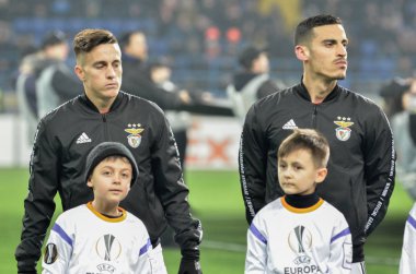 Kharkiv, Ukrayna - 20 Şubat 2020: Shakhtar Donetsk - Sl Benfica (Portekiz), Ukrayna