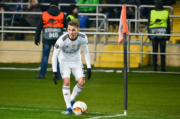 Kharkiv Ukraine Fevereiro 2020 Alejandro Grimaldo Jogador Durante Jogo Uefa — Fotografia de Stock