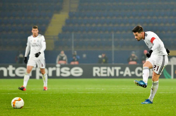 Kharkiv Ucrania Febrero 2020 Jugador Pizzi Durante Partido Uefa Europe —  Fotos de Stock