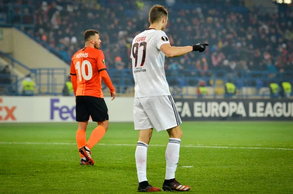 Kharkiv Ukrayna Şubat 2020 Shakhtar Donetsk Benfica Portekiz Ukrayna Arasındaki — Stok fotoğraf