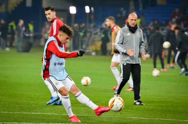 Kharkiv Ucraina Febbraio 2020 Franco Cervi Durante Partita Della Uefa — Foto Stock