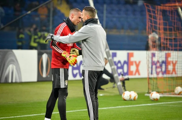 Kharkiv Ukraine Febriary 2020 Training Session Benfica Football Players Uefa — Stok fotoğraf